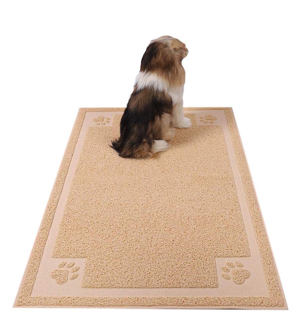 Non-Slip Waterproof Pet Feeding Mat for Dogs & Cats - 24x36 Inch Large Size, Flexible & Easy to Clean - Perfect for Food Bowls, Messy Eaters & Hardwood Floors