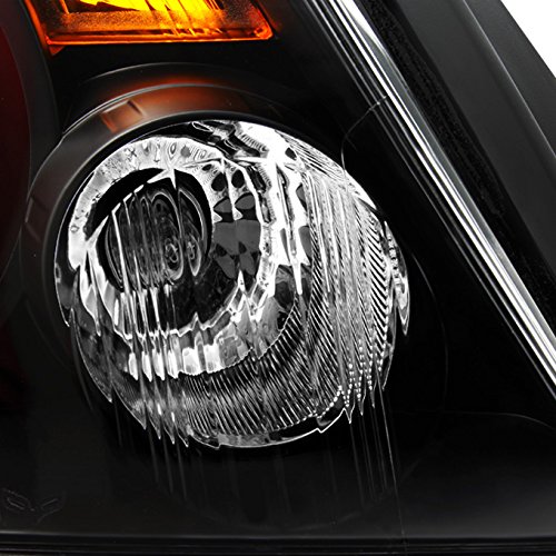 AKKON Replacement Black Headlights & Tail Lights for Nissan Altima 4-Door Sedan (Base/S/SL/SE Models) - Left & Right Set | Perfect for Night Driving & Enhanced Style