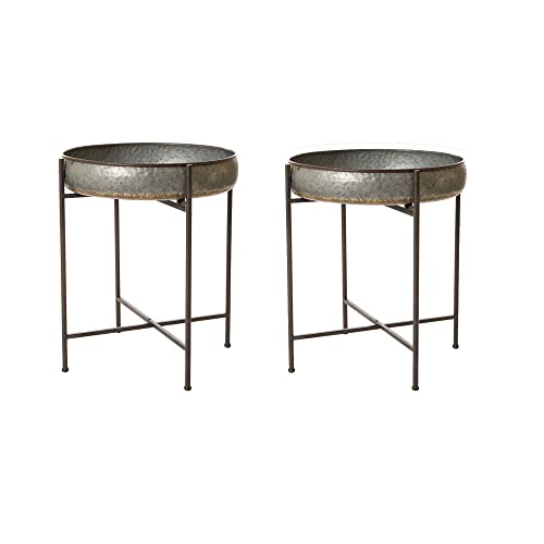 Set of 2 Galvanized