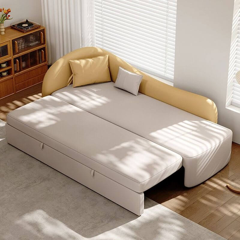 Modern Minimalist Solid Color Left Arm Chaise Bench with Tuxedo Arm & 2 Decorative Pillows - Perfect for Living Room, Bedroom or Office Lounge Area