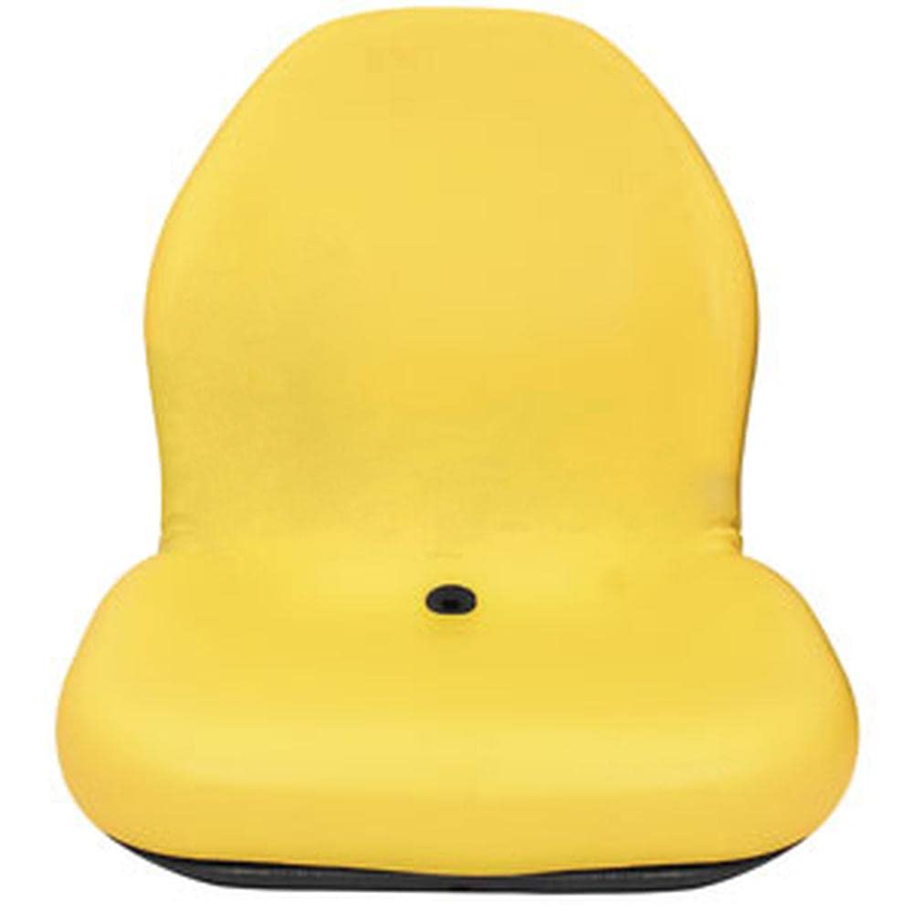 AM107802 Yellow High Back Seat Replacement for John Deere F910 F911 F925 F930 Tractors - Durable Aftermarket Tractor Seat for Comfortable Mowing & Landscaping