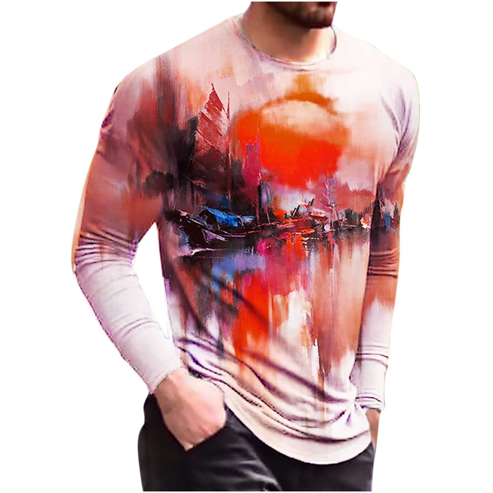 BADHUB Men's Fashion Bee Graphic T-Shirt - Casual Short Sleeve Printed Tee, Round Neck Slim Fit Cotton Shirt for Streetwear & Summer Outfits