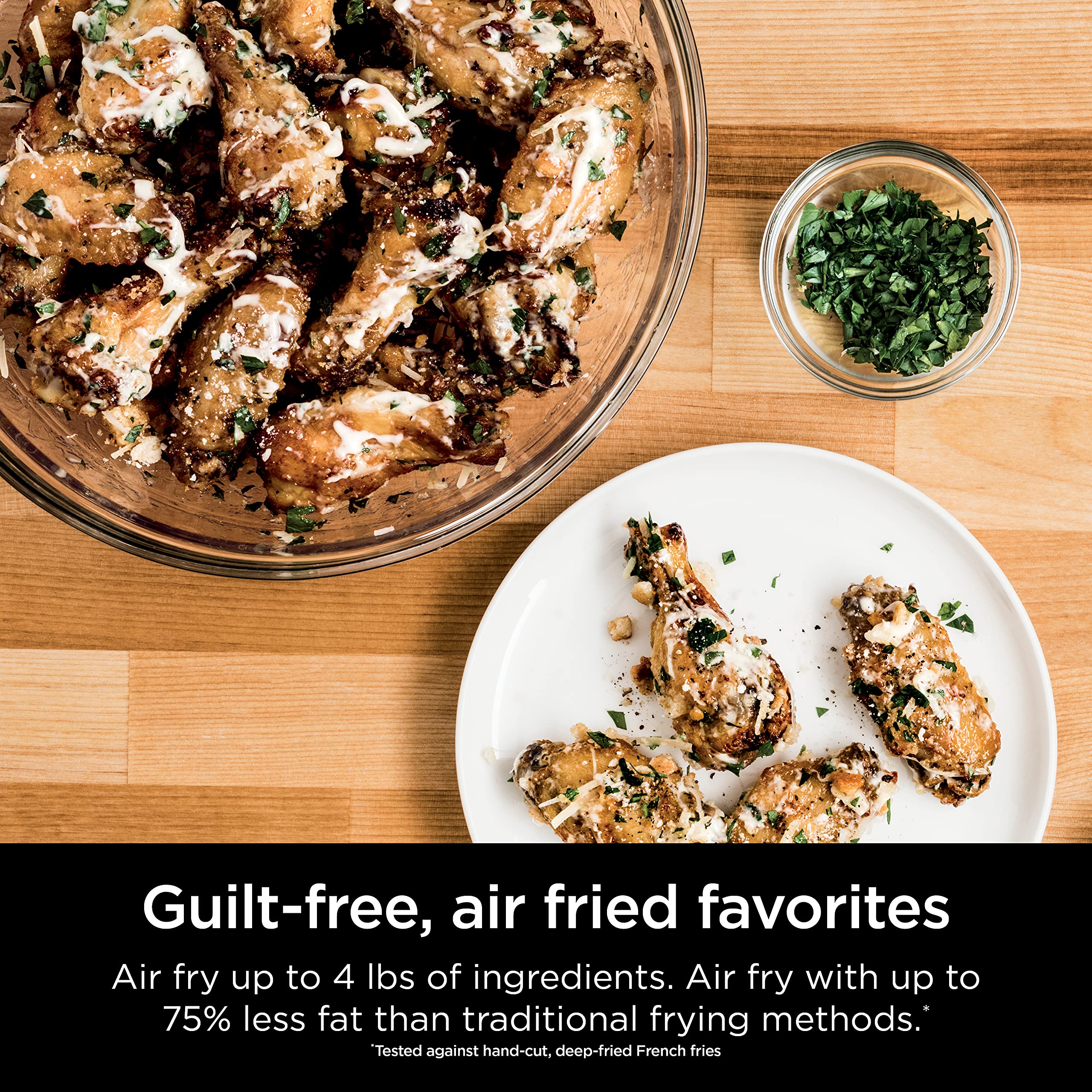Ninja SP201 Digital Air Fryer Pro 8-in-1 Countertop Oven with XL Capacity - Air Fry, Bake, Roast & More | Extended Height Design with Flip-Up Storage | Includes Air Fry Basket, Wire Rack & Crumb Tray | Perfect for Small Kitchens, Dorms & RV Cooking (Silver)