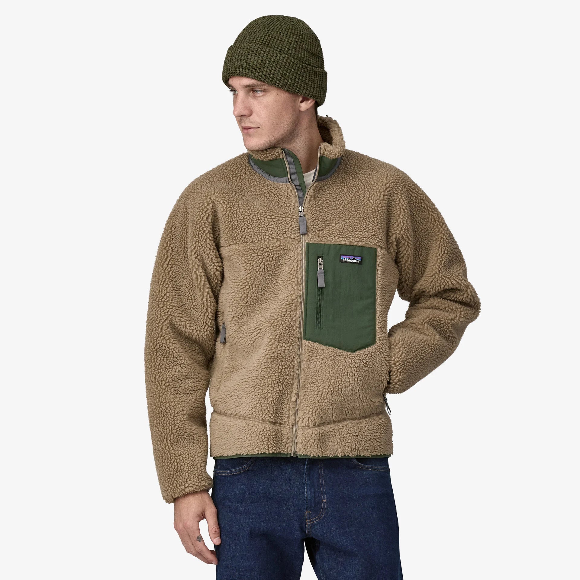 Classic Retro X® Fleece Jacket for Men - Warm & Cozy Winter Outerwear - Perfect for Outdoor Activities, Hiking & Casual Wear