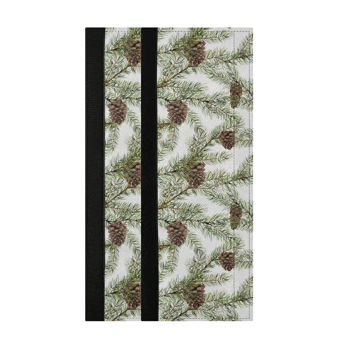 2 Pack Watercolor Pine Tree Refrigerator Door Handle Covers - Removable Kitchen Appliance Protector for Dishwasher & Microwave, Dustproof Cloth Handle Cover (Autumn Design) - Perfect for Fall Home Decor & Holiday Kitchen Upgrades
