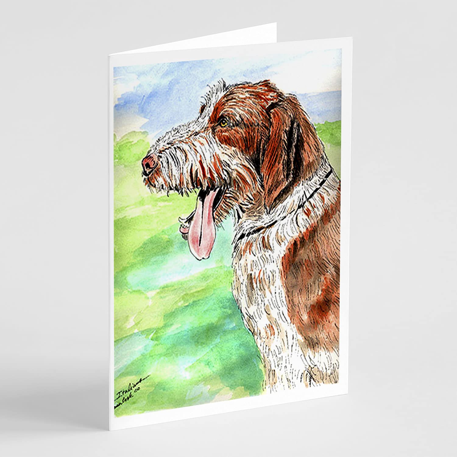 Italiano Spinone Greeting Cards - Pack of 8 Blank A7 Note Cards (5x7) with Envelopes | Whimsical Dog Lover Stationery for Birthdays, Thank You Notes & Special Occasions