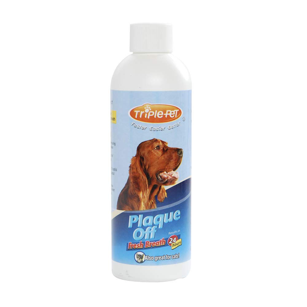 **EZ Dog Plaque Off Fresh Breath All-Natural Drinking Water Additive for Dogs & Cats – Dental Care Kit for Tartar Control, Teeth Cleaning & Oral Health – Ideal for Daily Use at Home**
