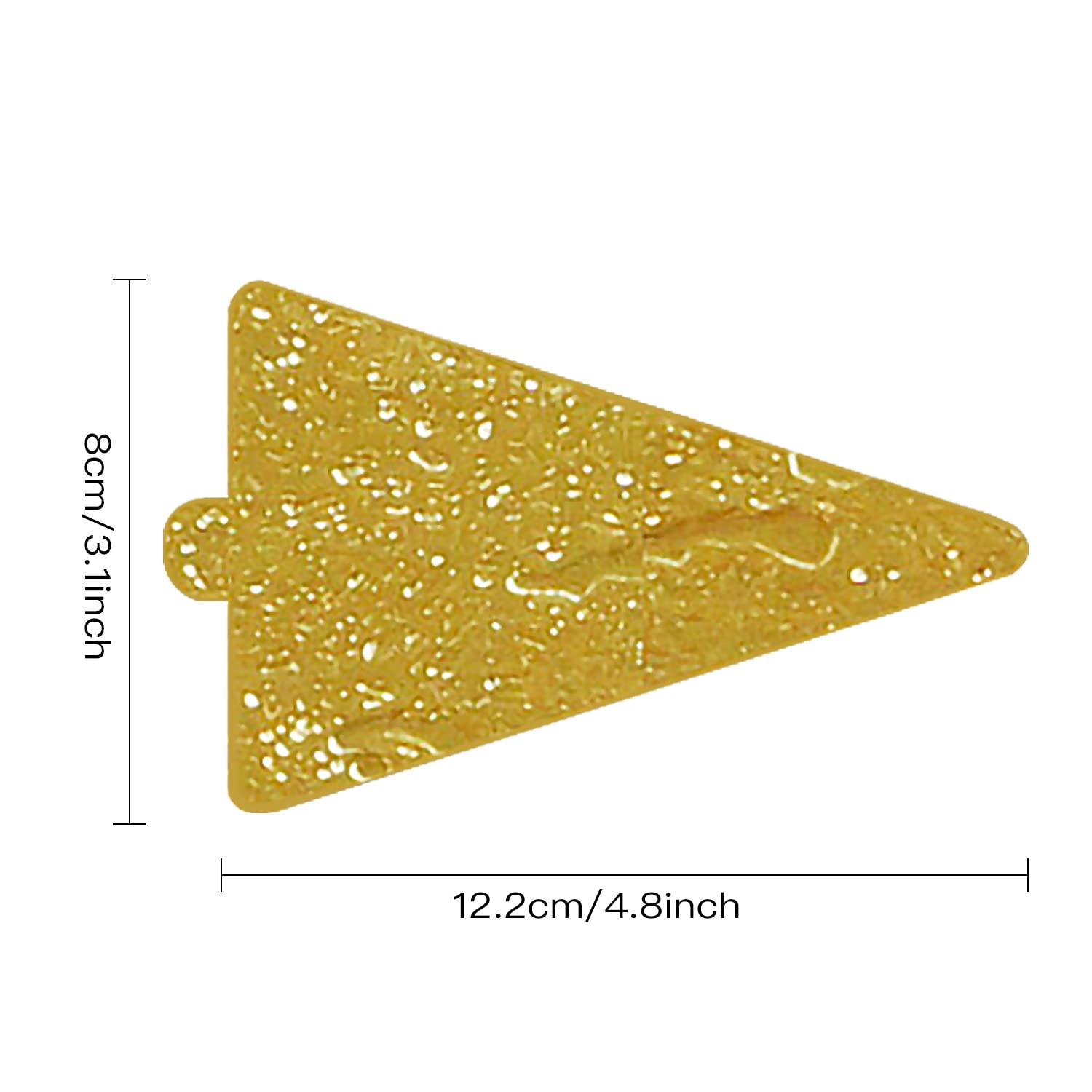 100 Pcs Gold Mini Cake Boards - Triangle Mousse Cake Bases, Cupcake Dessert Trays for Party, Christmas, Wedding Display - Sturdy Cake Paper Plates for Pastry, Mini Cakes & Dessert Presentation