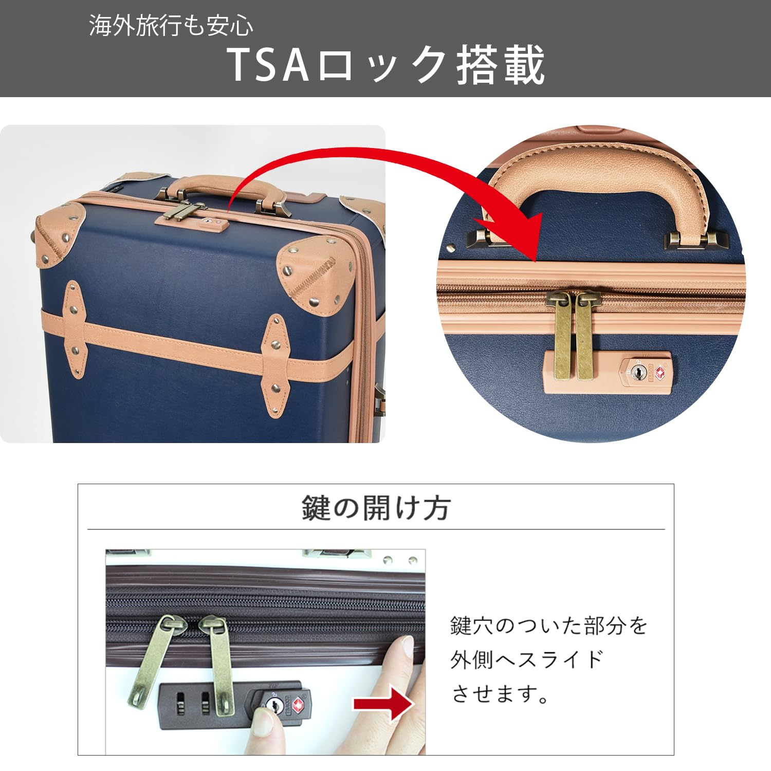 Expandable Vintage Trolley Luggage with TSA Lock - 2-Tone Faux Leather Suitcase for Travel, Business Trips & Weekend Getaways (Model: 81-55082-29)