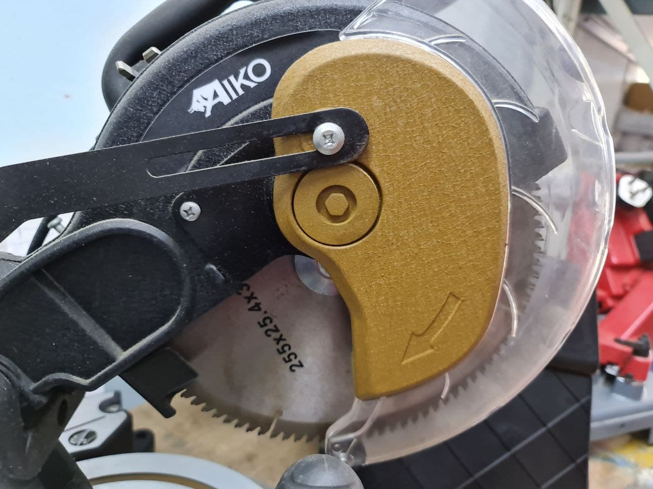 Aiko 10-Inch (255mm) Slide Miter Saw with 10x25.4mmx100T Aluminum Blade - Model AIKO 89006 | Perfect for Woodworking, DIY Projects, and Professional Carpentry