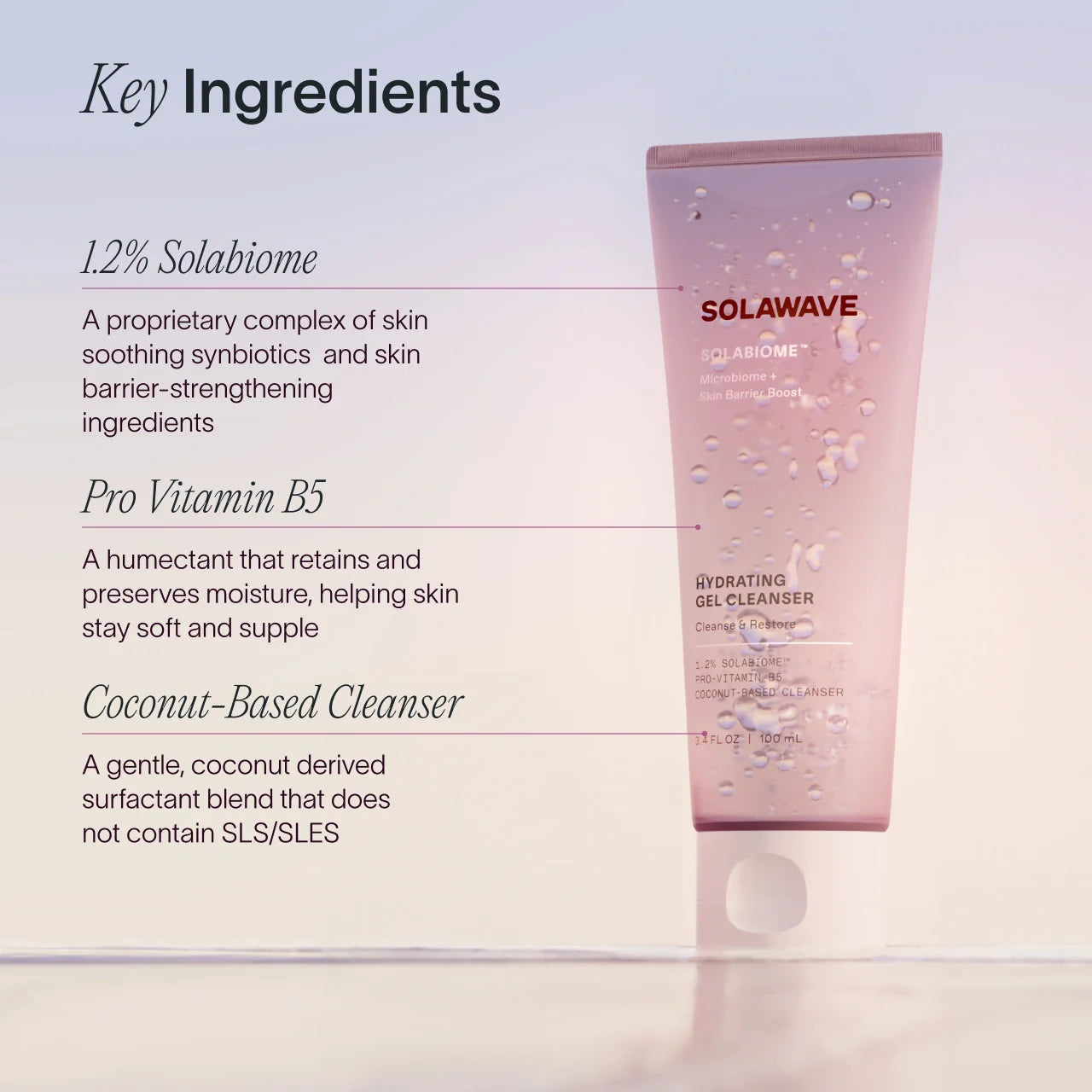 Best Prebiotic & Probiotic Hydrating Gel Face Cleanser for Sensitive Skin - Gentle Daily Facial Wash for Acne, Dryness & Glowing Skin - Perfect for Morning & Night Skincare Routine