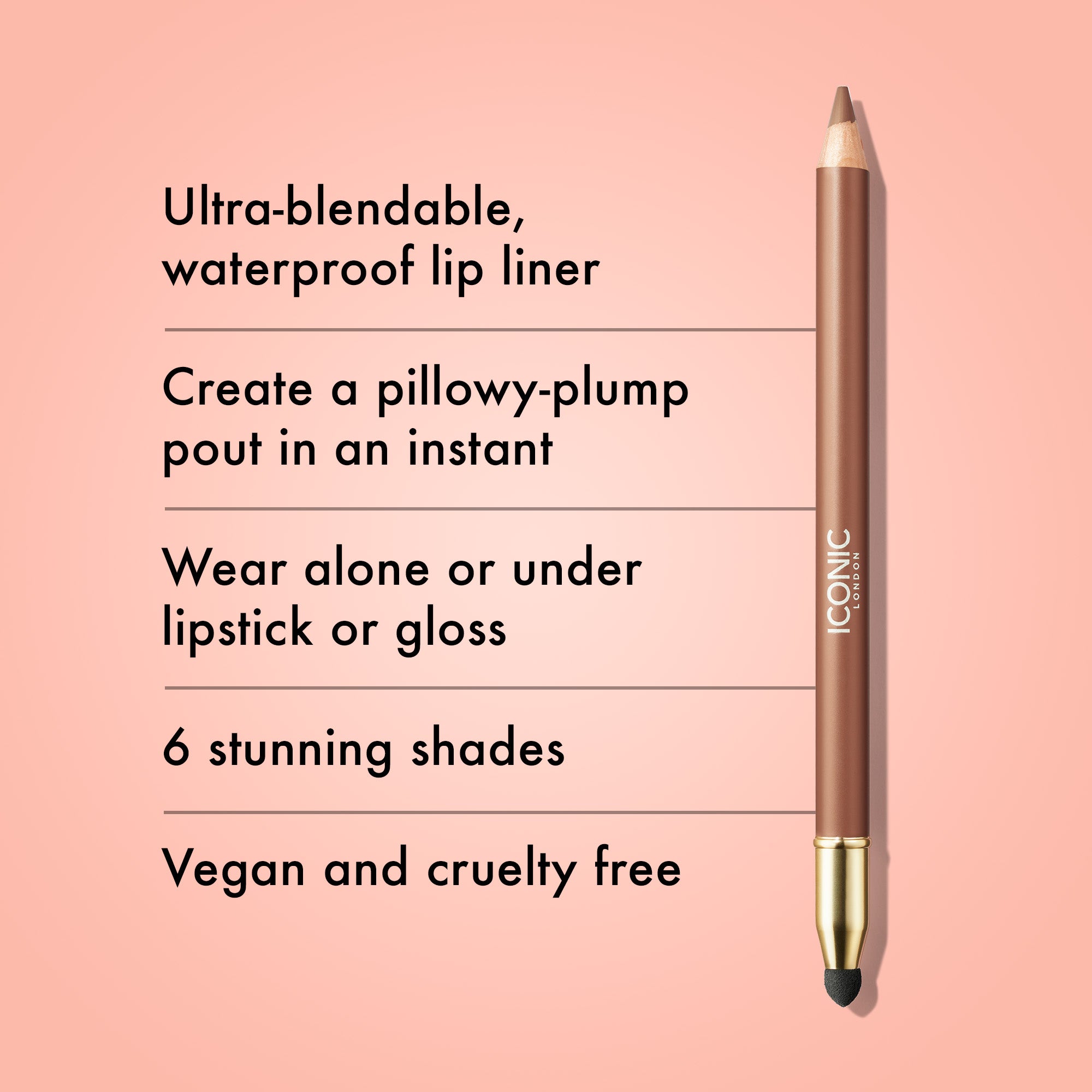 Fuller Pout Sculpting Lip Liner - Waterproof & Long-Lasting Lip Pencil for Plumping & Defining Lips | Perfect for Everyday Makeup & Special Occasions