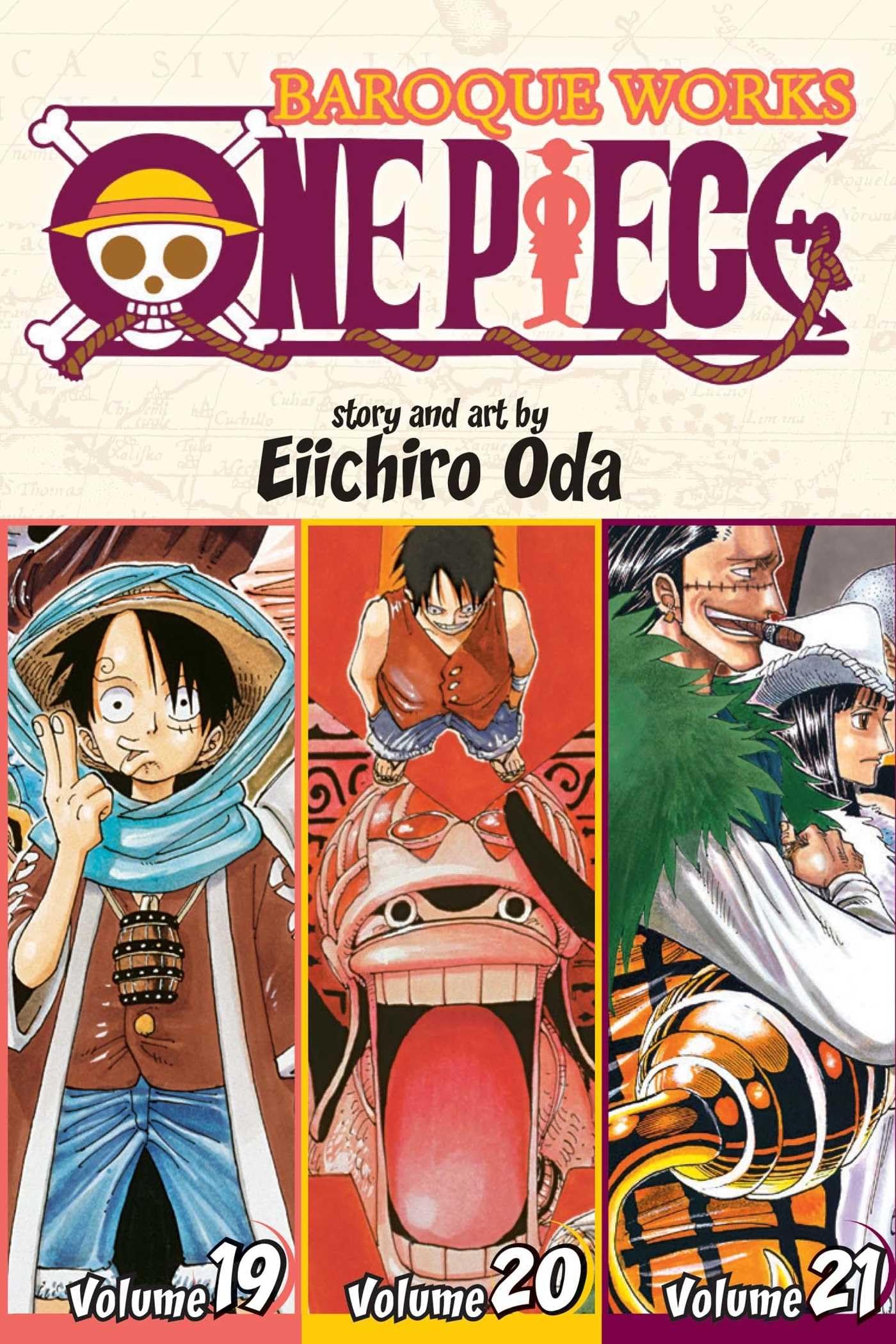 One Piece Baroque Works Vol. 19-20-21 Manga Set - Action-Packed Shonen Adventure for Anime Fans & Collectors | Perfect for Reading, Display & Gift Giving