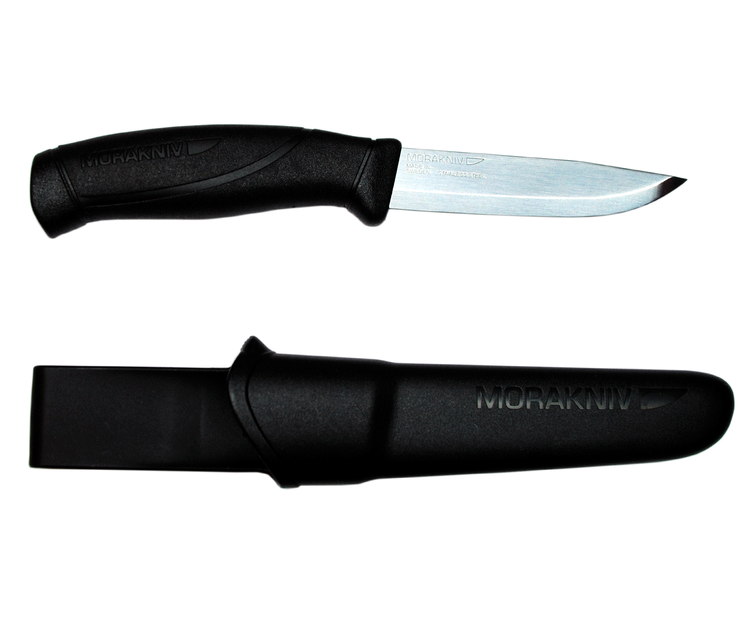 MoraKniv Companion Knife - Stainless Steel Outdoor Survival Knife for Camping, Hiking & Bushcraft | Compact Fixed Blade with Sheath | Perfect for Hunting, Fishing & Wilderness Adventures