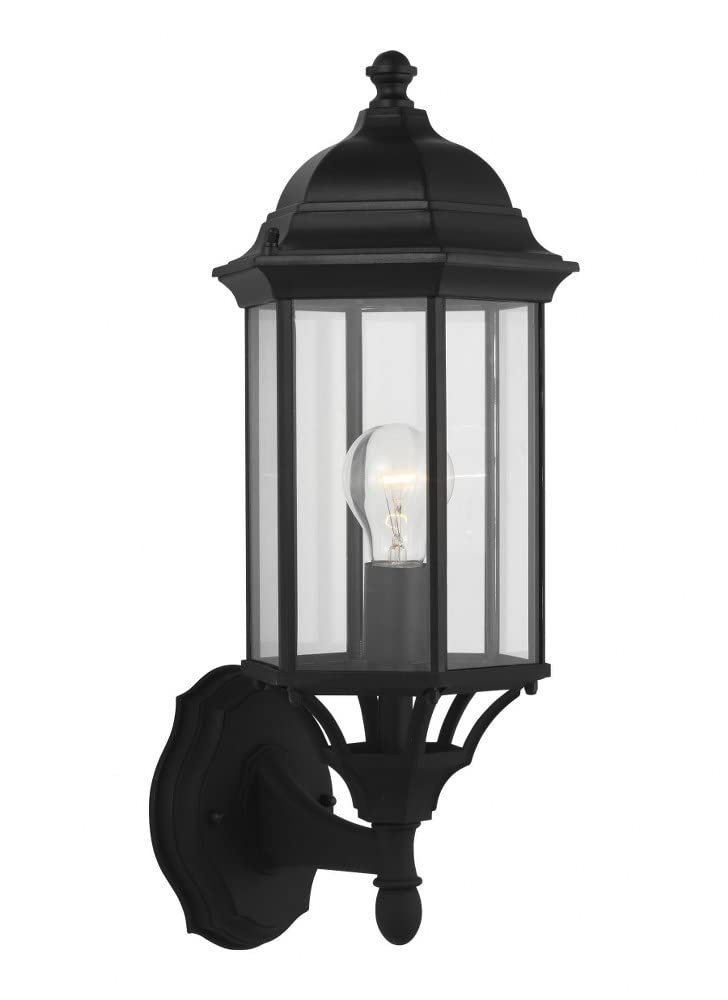 1 Light Medium Outdoor Wall Lantern with Antique Bronze Finish - Traditional Incandescent Outdoor Lighting Fixture - Perfect for Porch, Patio, Garden and Entryway Lighting