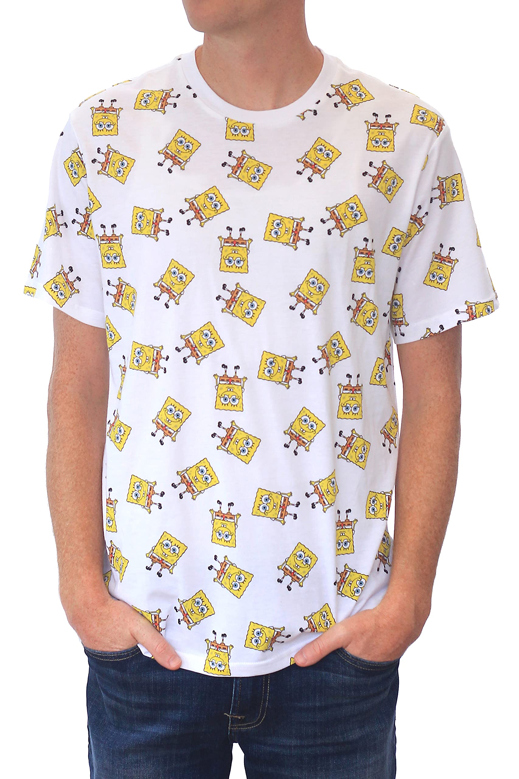 Spongebob Toss Graphic T-Shirt for Men & Women - Funny Cartoon Tee for Casual Wear, Cosplay & Gifts