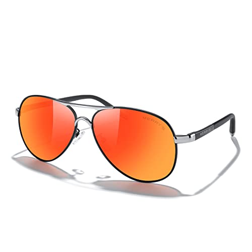 Black Frame/Silver Bridge/Red Mirror Lens