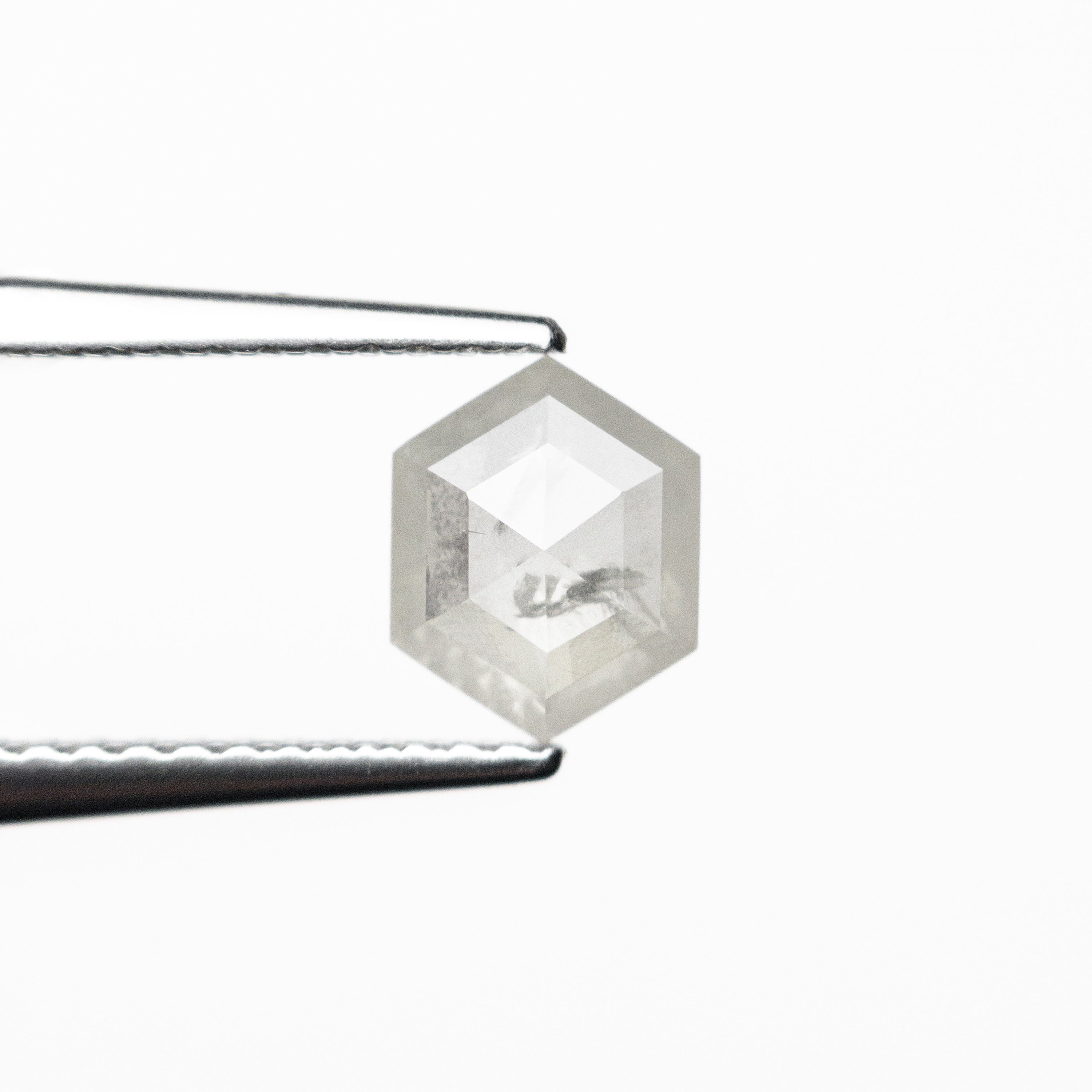 0.65ct Hexagon Rose Cut Moissanite Loose Gemstone - 6.84x5.46x2.11mm for Jewelry Making, Engagement Rings & Unique Gifts