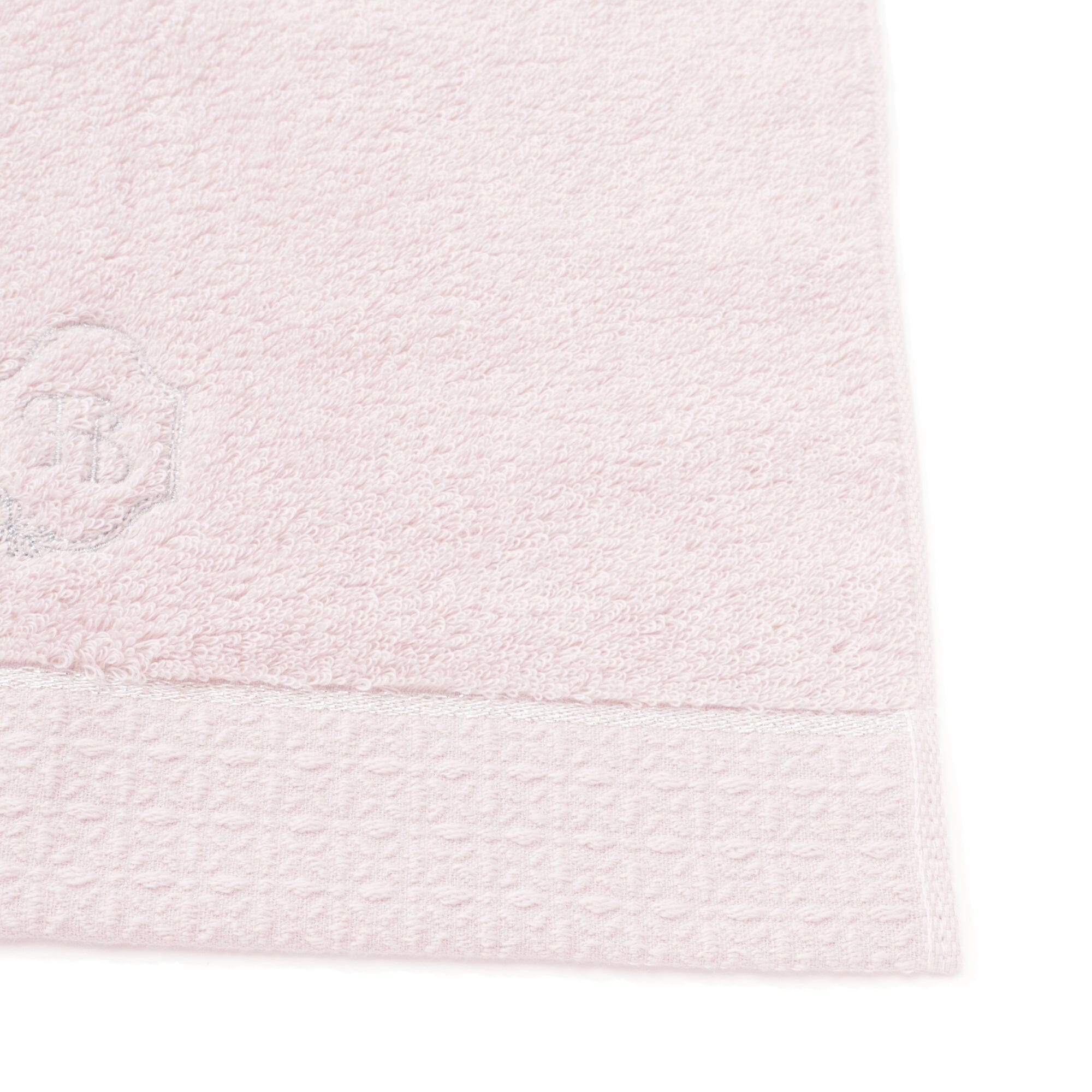 Embroidered Soft Face Towel - Premium Pink Bath Towel for Gentle Skincare & Makeup Removal - Perfect for Spa, Gym, Travel & Daily Beauty Routine