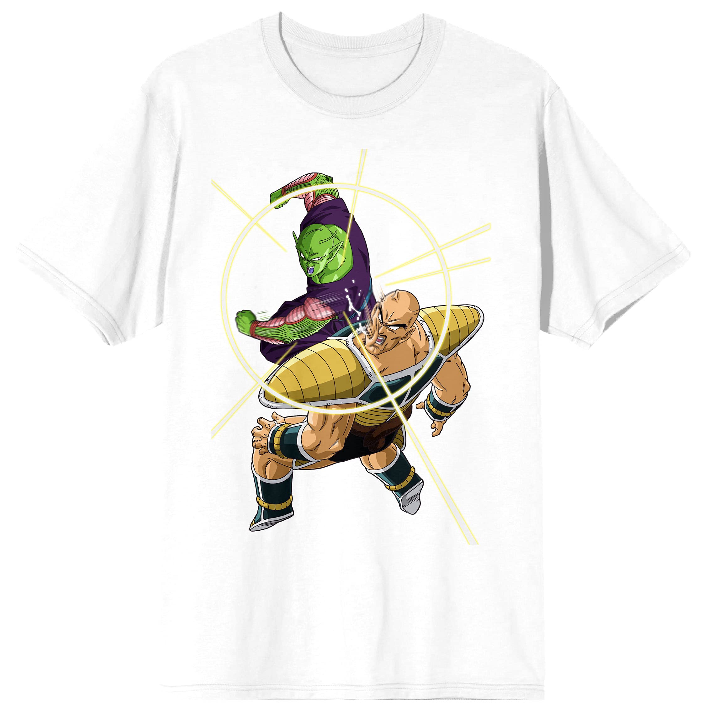 Dragon Ball Z Anime Graphic T-Shirt for Men - White Cotton Tee with Goku & Characters - Perfect for Cosplay, Casual Wear & Anime Fans