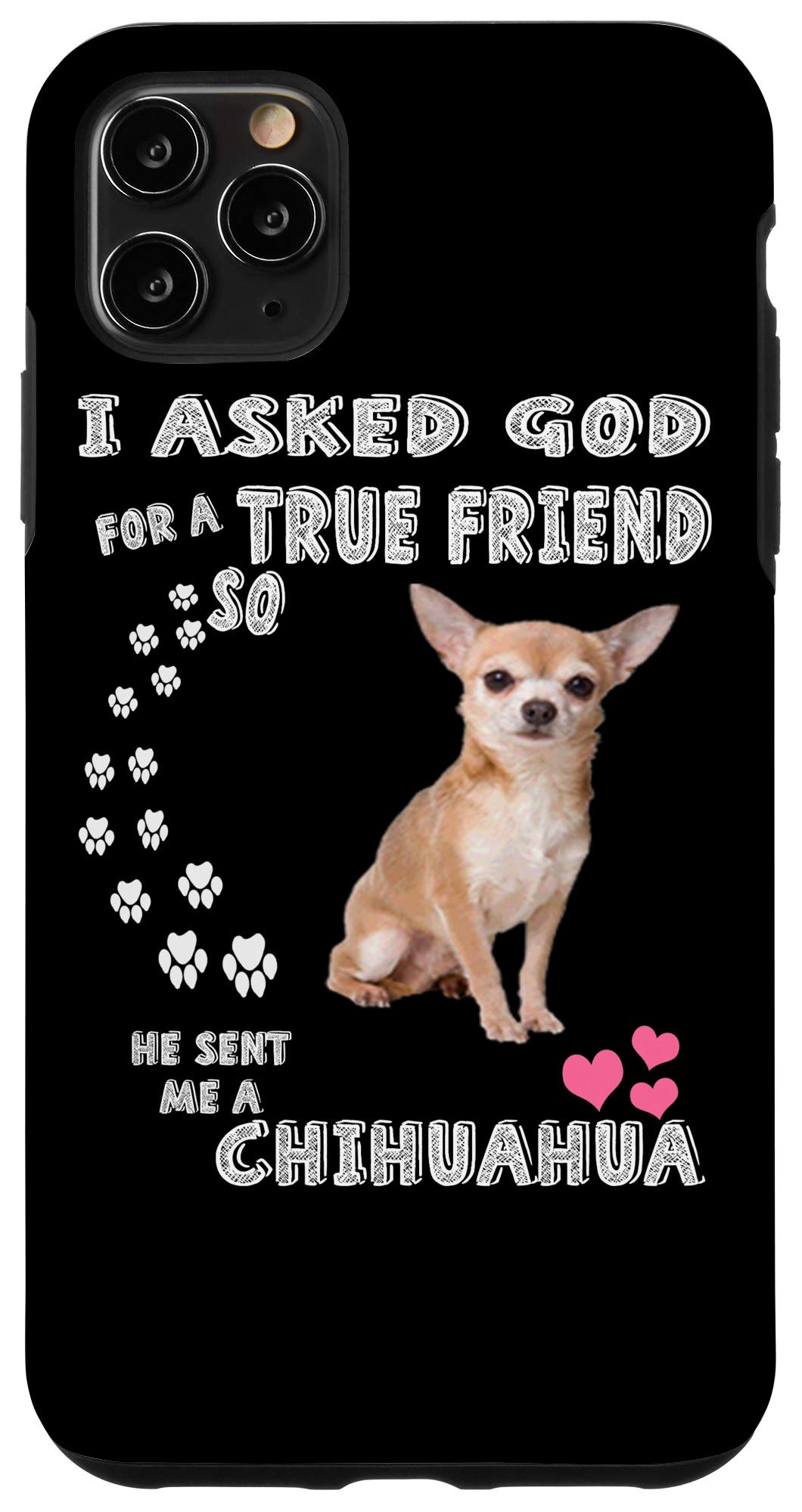iPhone 11 Pro Max Case - Cute Chihuahua Costume Design for Dog Lovers | Perfect Gift for Chihuahua Owners | Durable Protective Phone Cover for Everyday Use