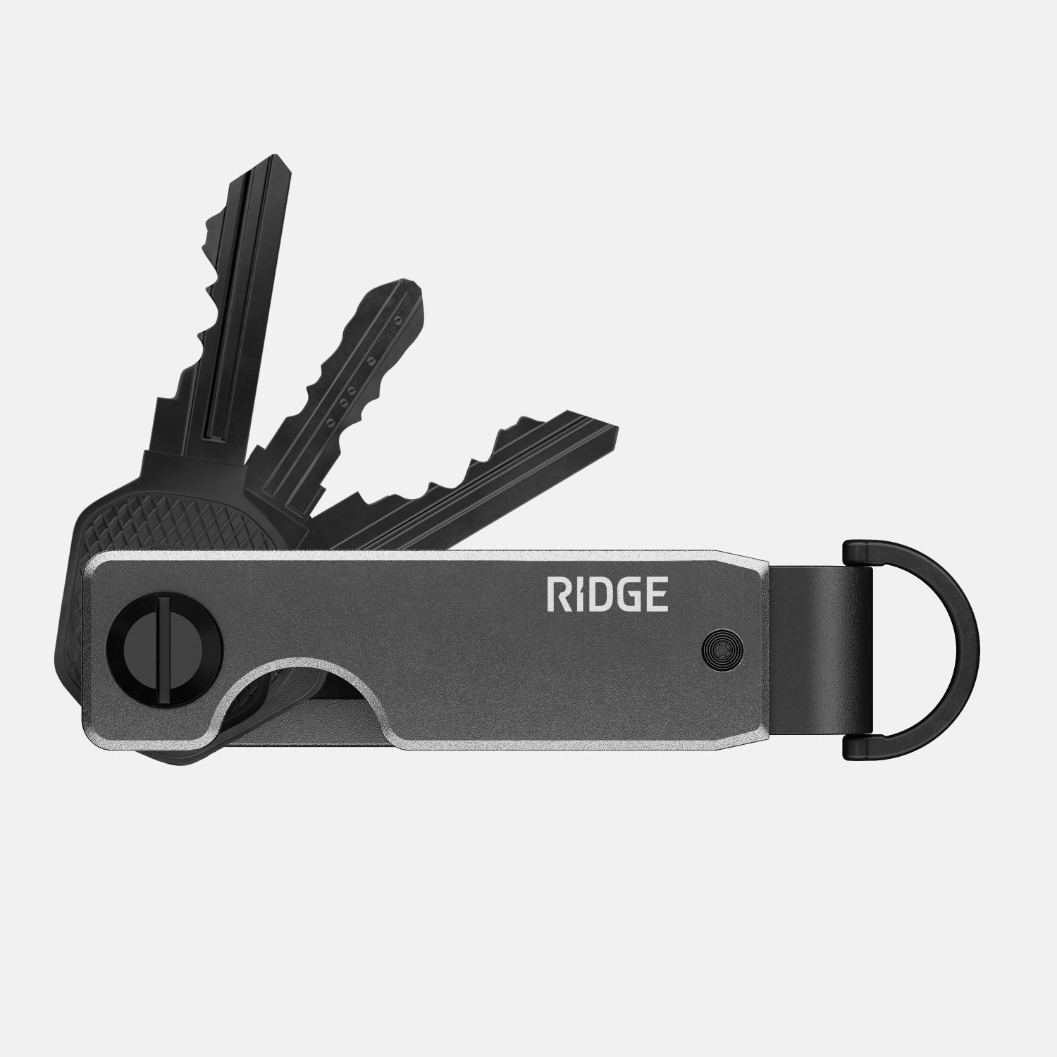 Ridge KeyCase Gunmetal - Premium Key Holder for Men & Women - Compact & Durable Key Organizer for Home, Office, and Travel Accessories