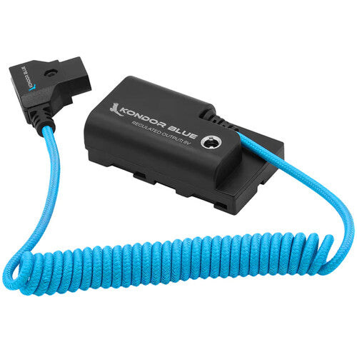 Kondor Blue D-Tap to Sony L Series Dummy Battery NPF Cable - Power Your Sony Camera for Extended Shooting - Perfect for Videography, Live Streaming & Outdoor Photography