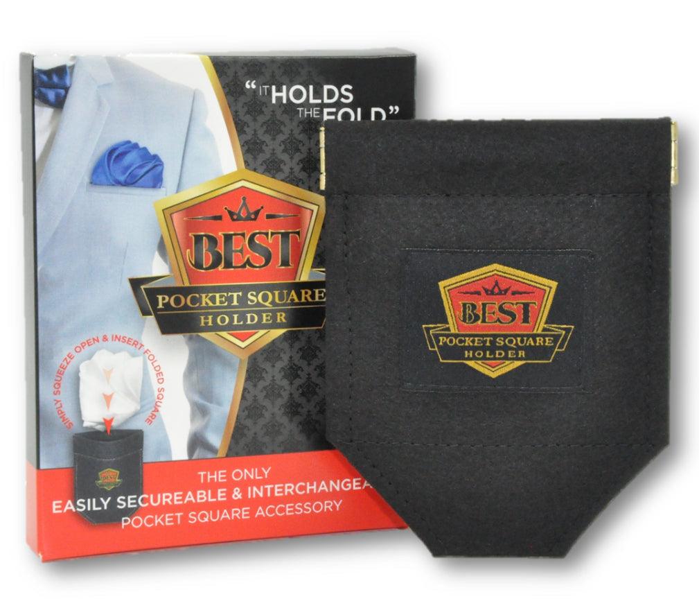 Premium Pocket Square Holder for Men - Elegant Silk Handkerchief Organizer | Perfect for Weddings, Business Meetings & Formal Events