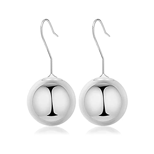 Stylish Geometric Metal Ball Earrings - Simple 3D Round Pendant Earrings for Women | Perfect for Casual Wear, Parties & Everyday Fashion Accessories