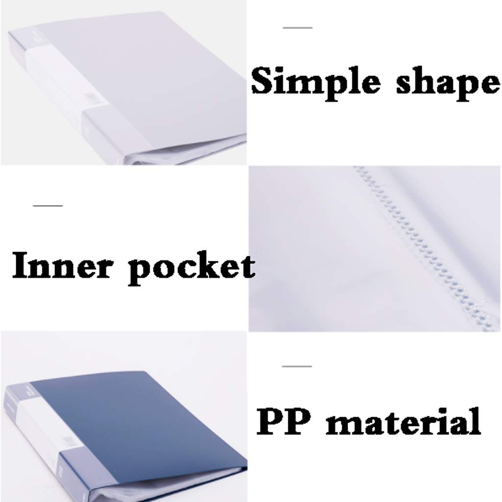 A4 Expanding File Folders 80 Pockets - Navy Blue Plastic Document Organizer for School Office & Home | Portable Archive Box for Paperwork, Receipts, Bills & Important Documents Storage