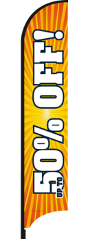 Feather Flag Banner - Heavy Duty Outdoor Advertising Flags for Business & Events | Windproof & Vibrant Colors | Perfect for Grand Openings, Sales, Car Dealerships & Sports Events