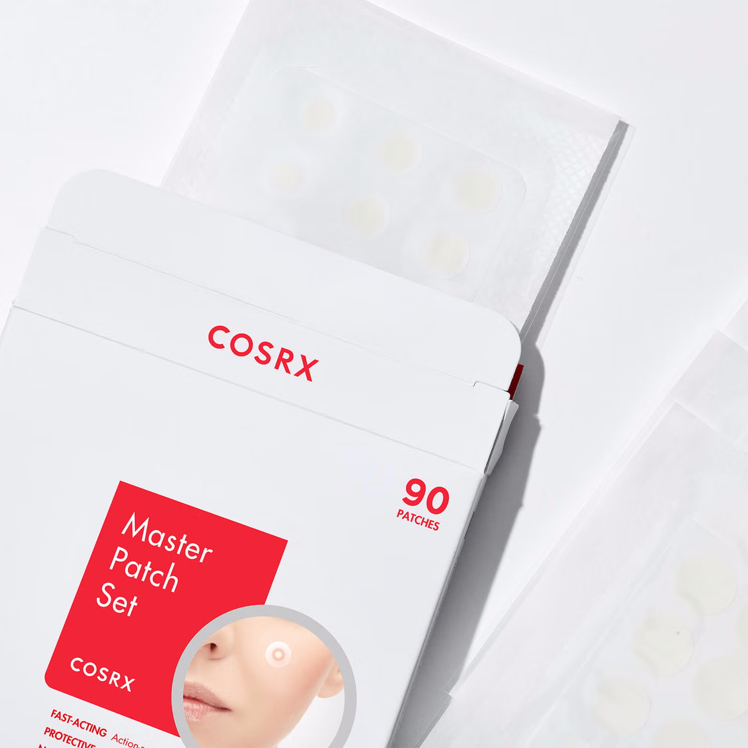 COSRX Master Patch Set - Original Fit (3 Sheets) + Clear Fit (1 Sheet) | Acne Pimple Patches for Face, Blemish & Spot Treatment | Perfect for Overnight Use & Travel Skincare