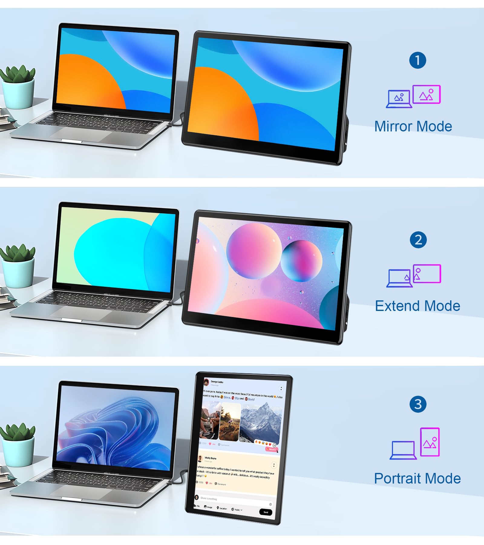 13.3 Inch Industrial Touchscreen Monitor - FHD 1920×1080 IPS Display with HDMI/VGA Ports, VESA Mount Compatible for PC, Mac & Laptops | Perfect for Factory Control, Kiosk Systems & Digital Signage