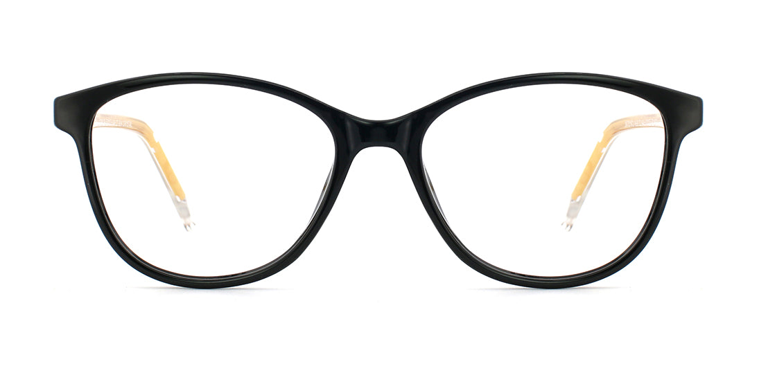 Stylish Plastic Cat Eye Glasses Frame 2842E - Trendy Retro Eyewear for Women, Perfect for Daily Wear & Fashion Accessories