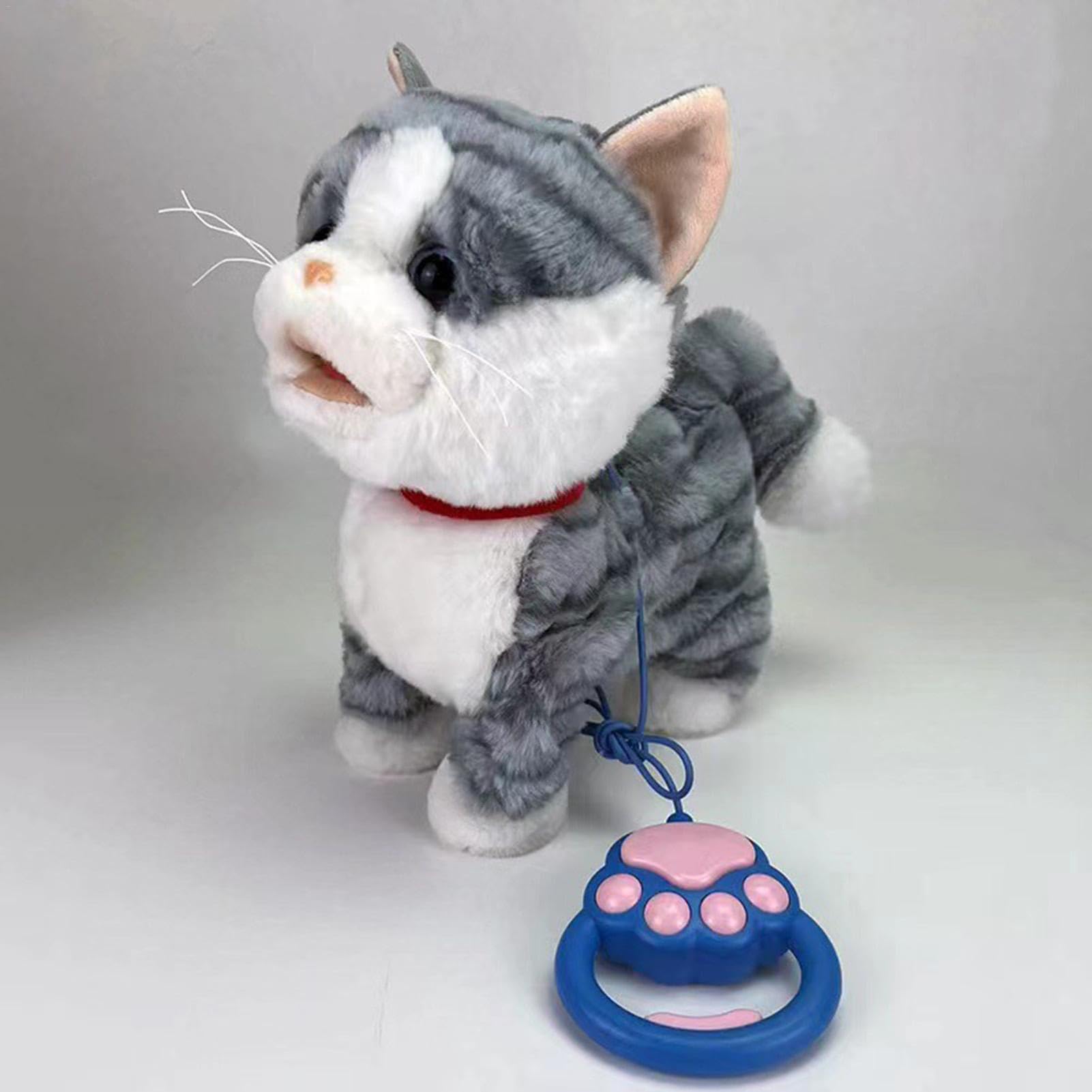 Interactive Electric Walking Plush Cat Toy for Kids - Soft Stuffed Animal with Fun Sounds & Motion, Perfect for Playtime & Pet Entertainment | Unique Gift for Cat Lovers
