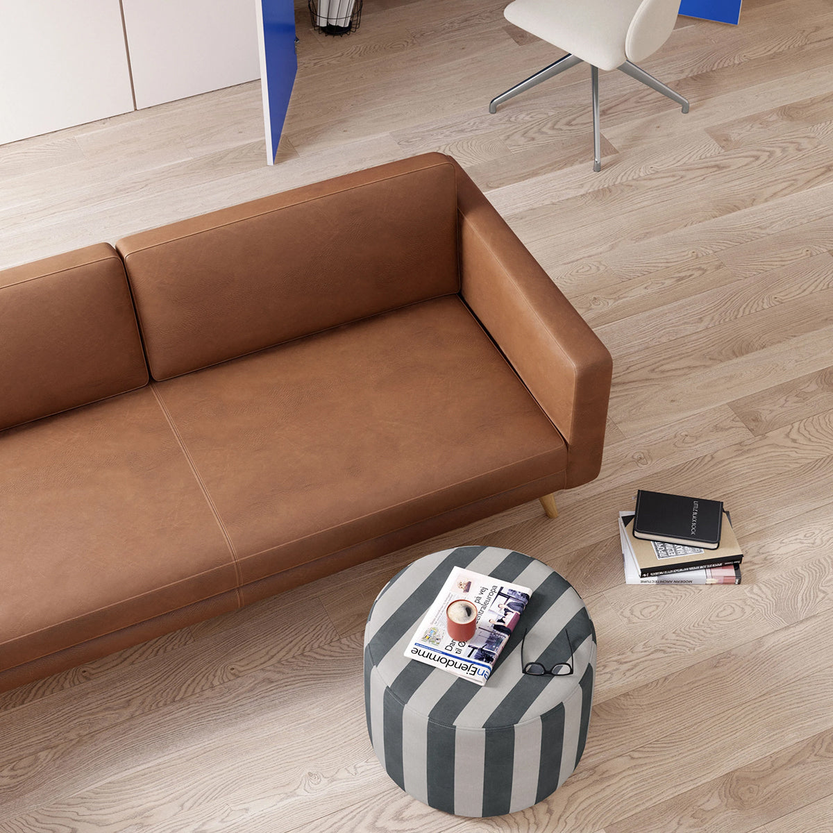Johan Genuine Leather 3-Seater Sofa - Modern Luxury Living Room Furniture for Home & Office Comfort