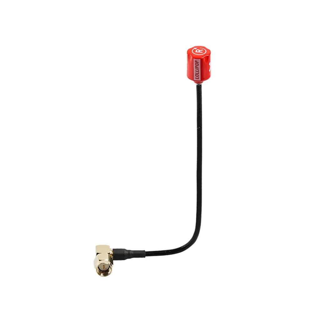 FOXEER Micro Lollipop 15cm 5.8GHz 2.5dBi Omni-Directional RHCP FPV Antenna SMA Male Connector for FPV Goggles, Racing Drones, and RC Quadcopters - Perfect for Long-Range FPV Flying and High-Speed Drone Racing