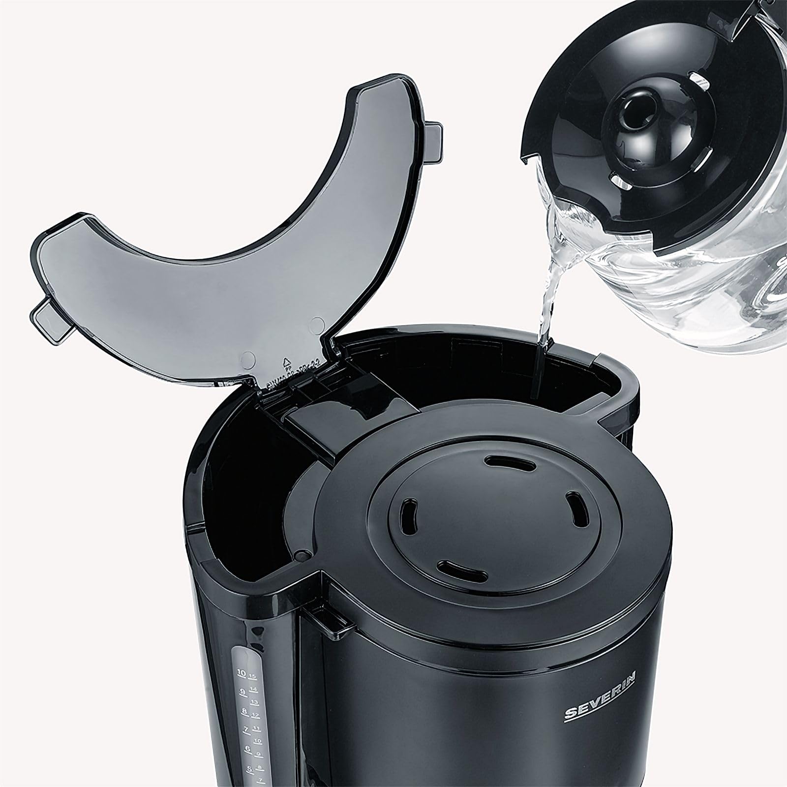 Severin KA9554 10-Cup Filter Coffee Maker - Drip Coffee Machine for Home & Office, Perfect for Breakfast, Meetings & Daily Brewing