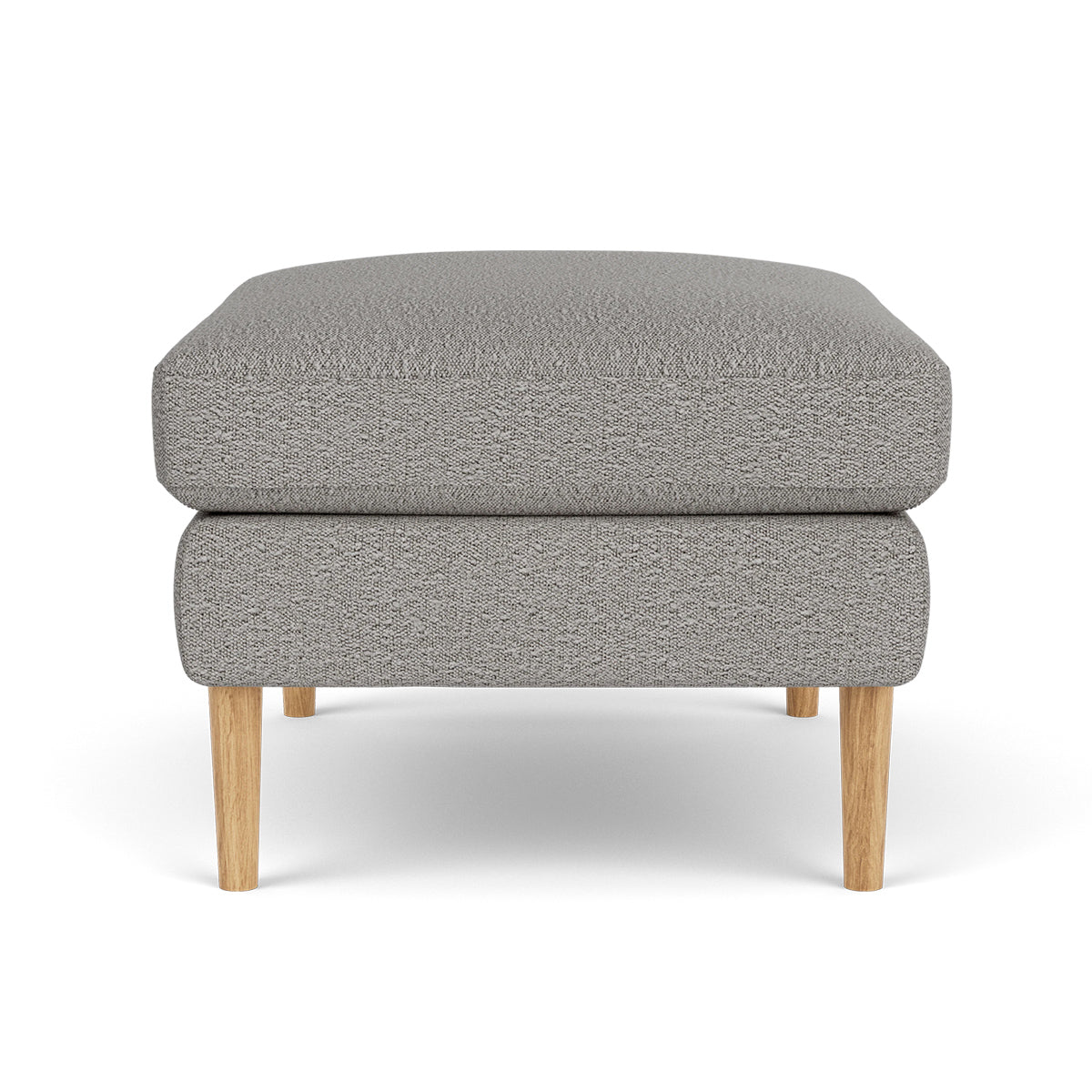 Astha Boucle Ottoman Stool - Round Tufted Pouf with Removable Cover, Modern Footrest for Living Room, Bedroom & Nursery - Soft and Stylish Home Decor Accent