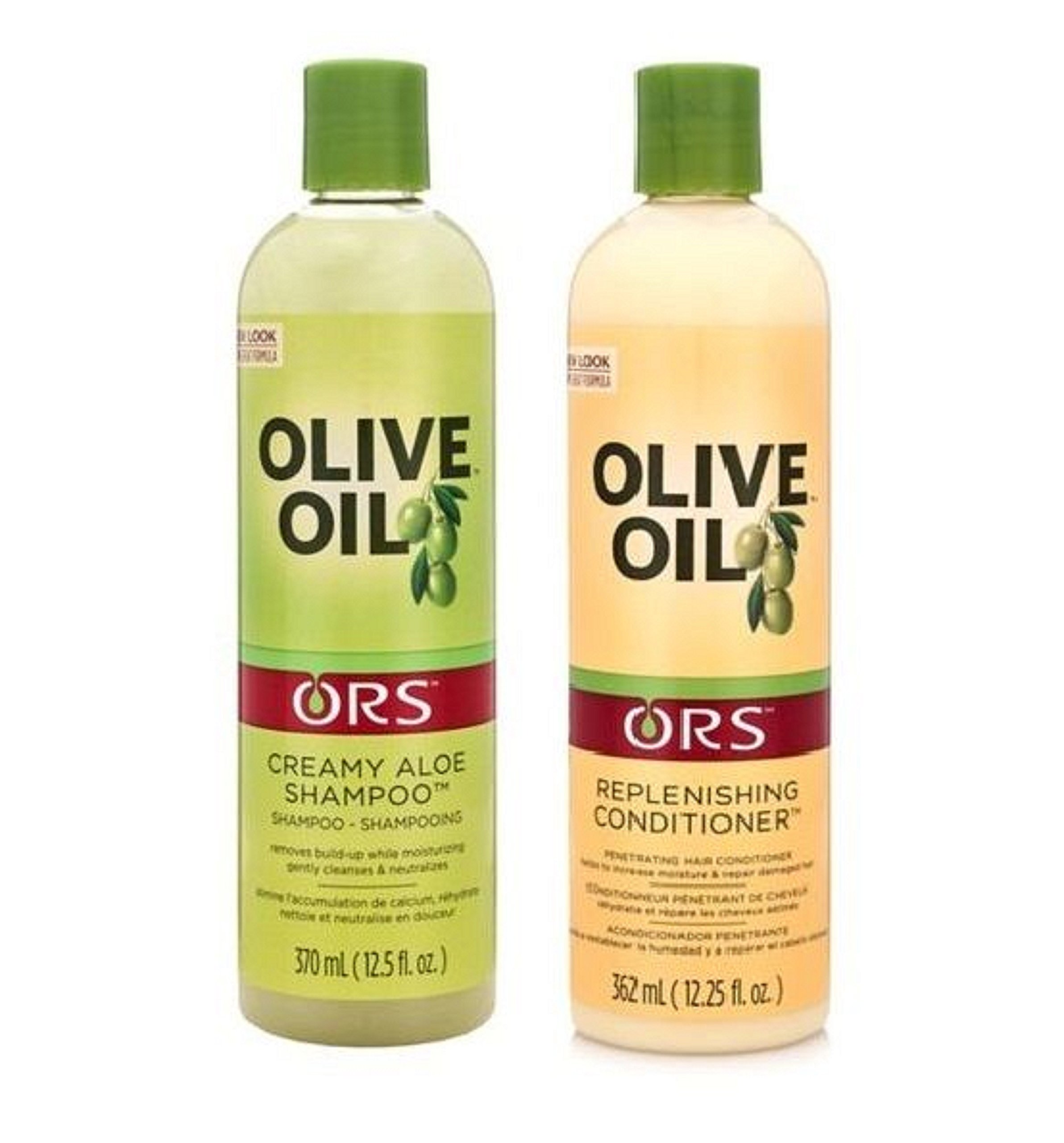 ORS Olive Oil Creamy Aloe Shampoo & Conditioner Set - Hydrating & Repairing for Dry, Damaged Hair - Perfect for Daily Use & Salon-Quality Results at Home