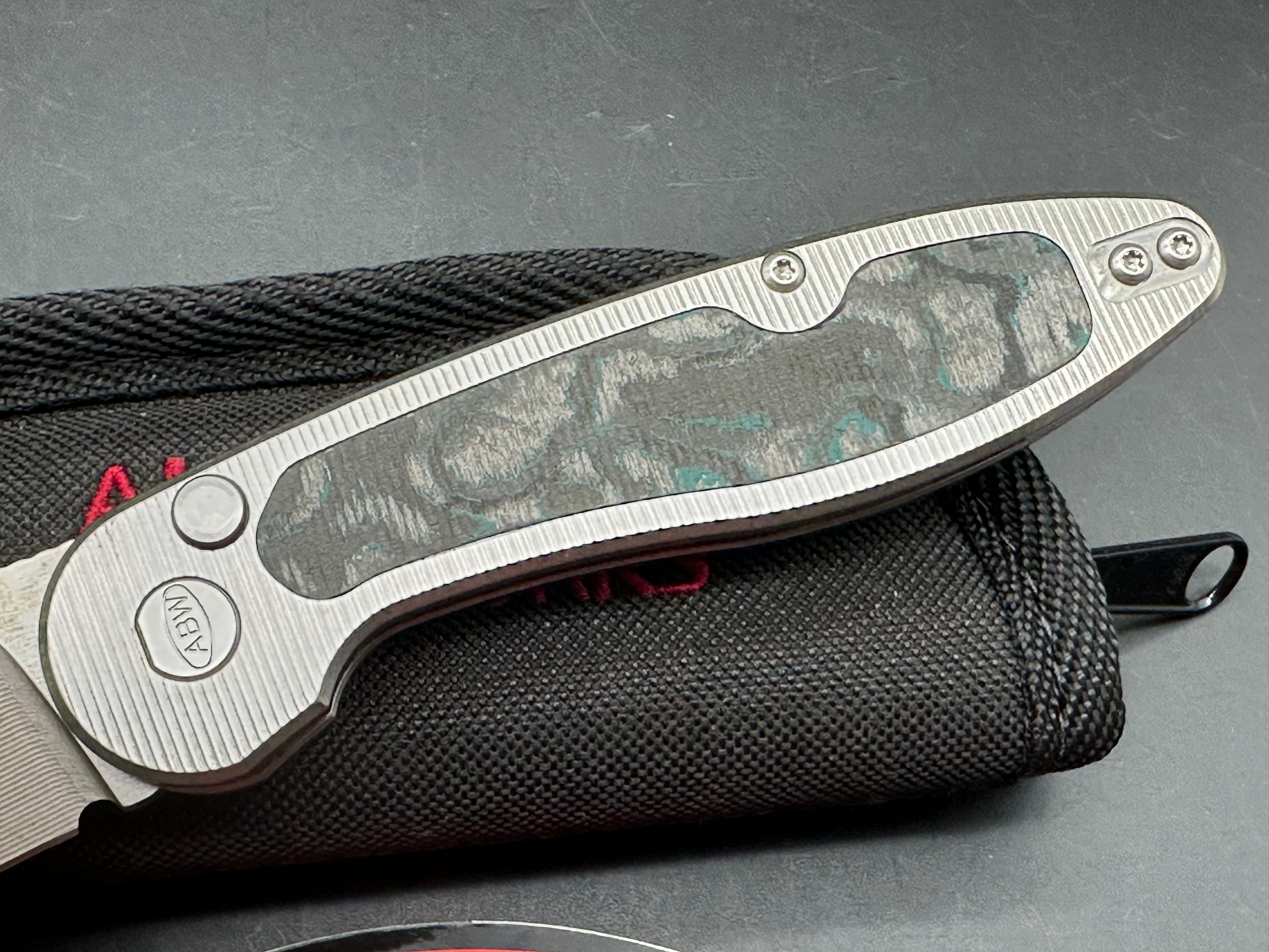 American Blade Works Model 1 Button Lock Folding Knife - Premium EDC Pocket Knife for Outdoor, Camping, Hiking & Everyday Carry