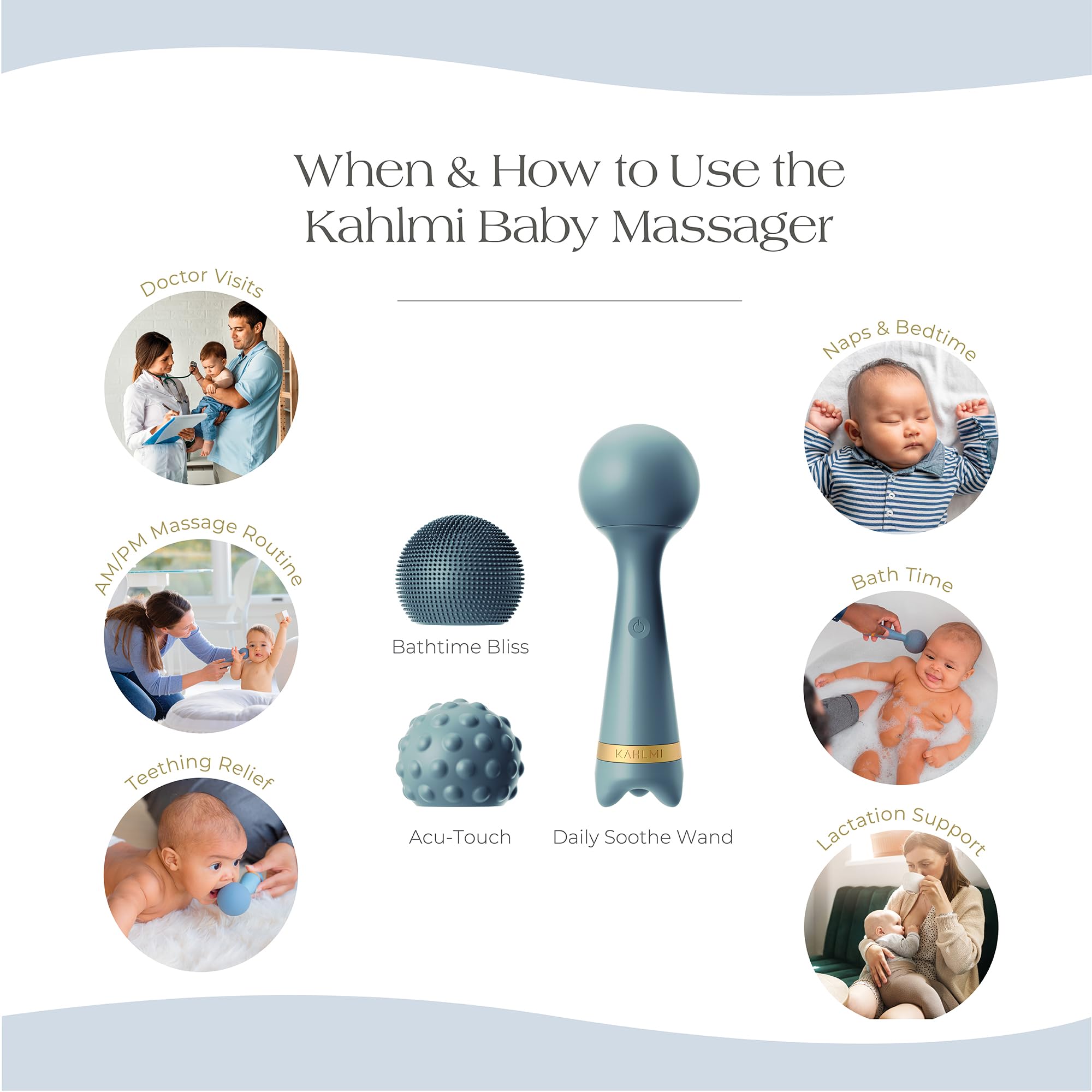 Baby Massager for Constipation & Gas Relief - Pediatrician Approved Edible-Grade Silicone Soother for Newborns, Infants & Toddlers | Colic Calm & Sleep Aid | Perfect Baby Shower Gift for Happy, Healthy Babies