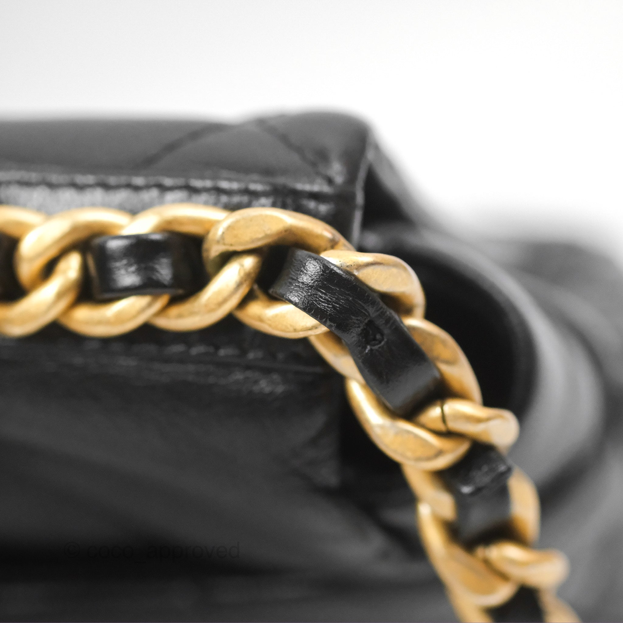 Chanel 19 Small Black Goatskin Leather Bag with Mixed Hardware - Luxury Crossbody Purse for Women, Perfect for Date Night & Evening Events