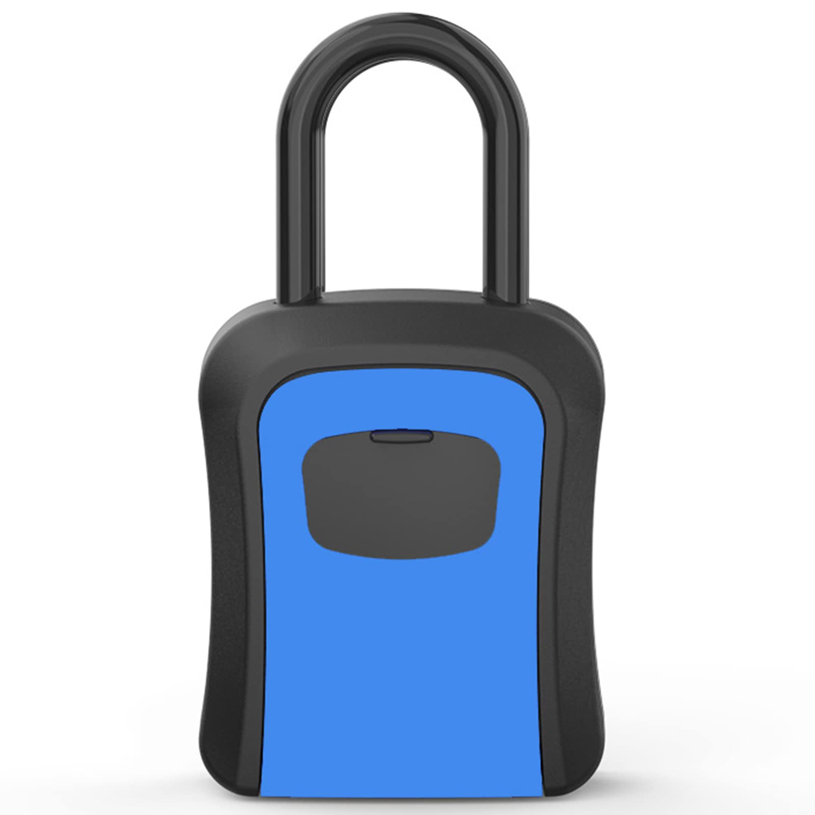 **Vuirrm Digital Wall Mount Key Safe - 4-Digit Combination Lock Box with Weatherproof Cover for Outdoor Use | Secure Key Storage for Home, Office, School & Factory (Blue) | Ideal for Airbnb, Vacation Rentals & Property Management**