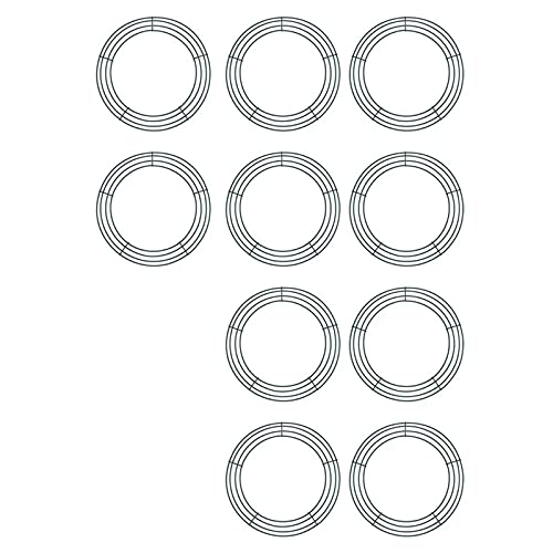 10Pcs Christmas Metal Wreath Rings - HOSMENDFOE Front Door Decorations for Holiday, Wedding & Home Garland (Color: DG) | Perfect for Christmas Tree Decor, Front Porch Display & Seasonal Home Decorating