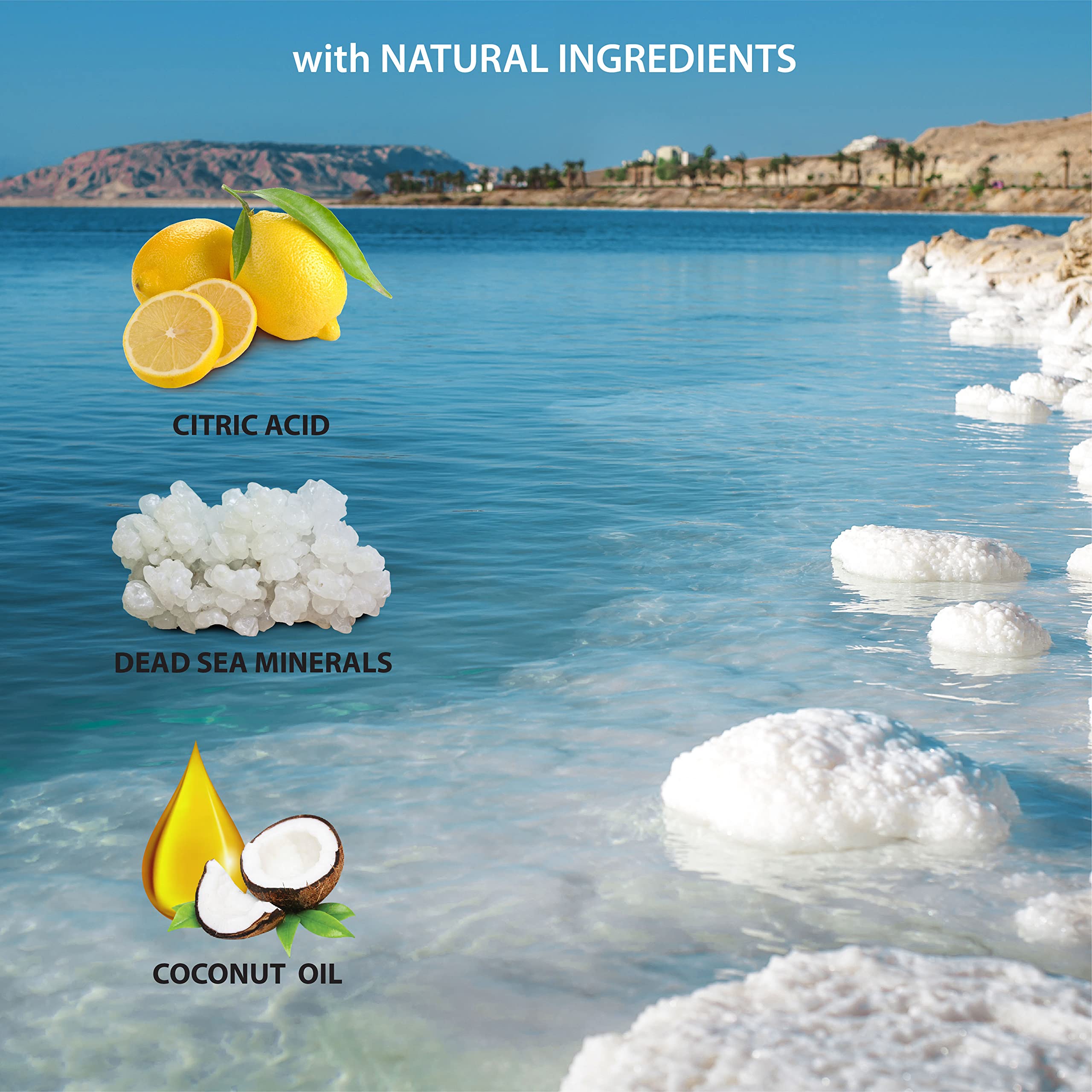 Dead Sea Mineral & Coconut Body Wash Bundle for Men - 2 Pack (67.6 Fl Oz) - Hydrating & Refreshing Shower Gel with Natural Ingredients - Perfect for Gym, Travel & Daily Skincare Routine