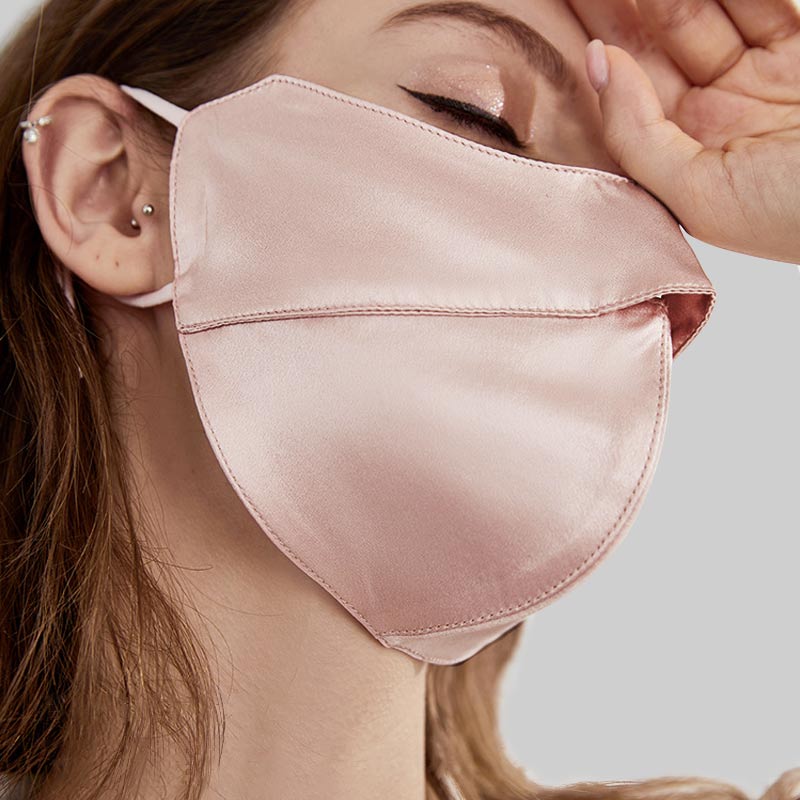 100% Pure Silk Eye Mask for Sun Protection & Anti-Wrinkle - Soft Sleep Mask for Travel, Spa & Relaxation
