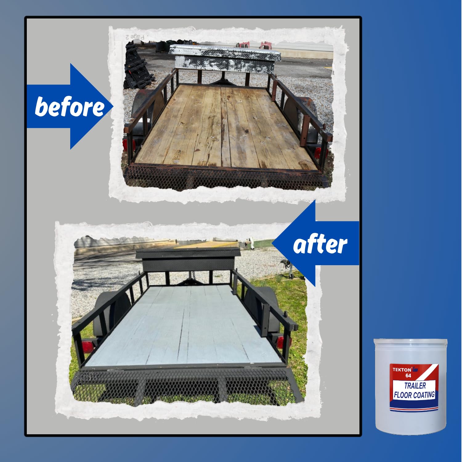 Non-Skid Gray Paint for Trailer Floors, Ramps & Walls – 4.5 Gallon Pail with 2 Foam Rollers – Durable Protective Coating for Heavy-Duty Use in Warehouses, Garages & Industrial Spaces