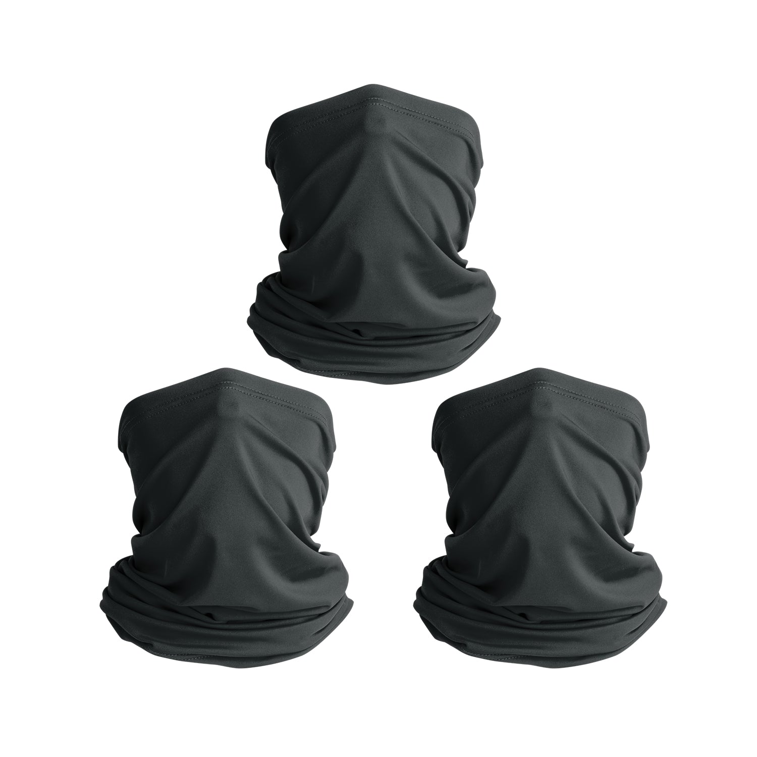 TJKL102 (3 Pack) Kids Bandanas & Neck Gaiters - Soft Cotton Face Coverings for Outdoor Play, Sports & Sun Protection - Unisex Children's Fashion Accessories for Hiking, Cycling & School Activities