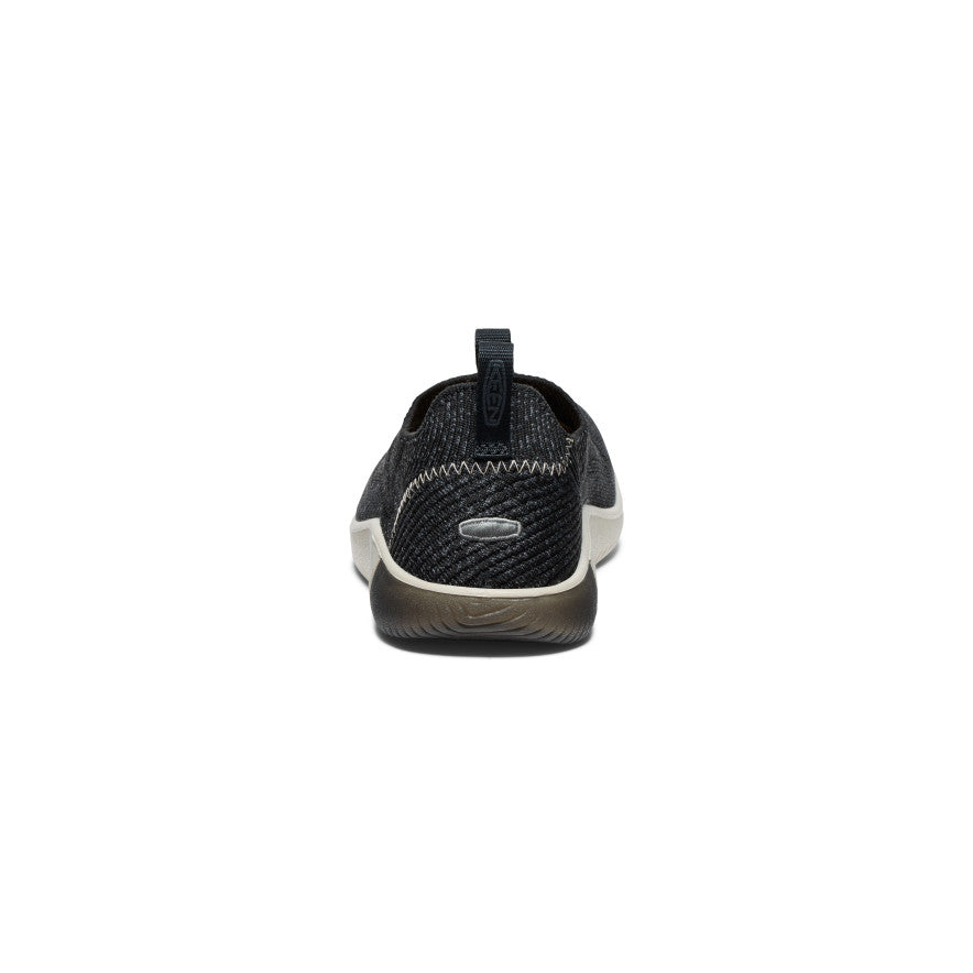 KNX Men's Slip-On Knit Sneakers - Black & Magnet Color | Comfortable Casual Shoes for Walking, Travel & Everyday Wear